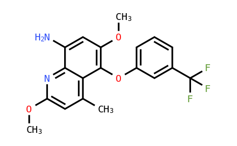 2062013 - 2,6-DIMETHOXY-4-METHYL-5-[3-(TRIFLUOROMETHYL)PHENOXY]QUINOLIN-8-AMINE | CAS 106635-86-3